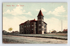 1908. RAWLINS, WYOMING. HIGH SCHOOL. POSTCARD ST6 1908. RAWLINS, WYOMING. HIGH SCHOOL. POSTCARD ST6