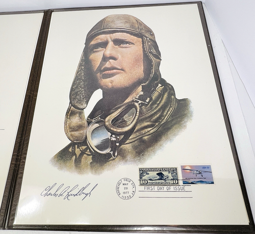 Charles Lindbergh First Day Issue Stamp 1977 50th Anniversary Solo Transatlantic - Picture 3 of 10
