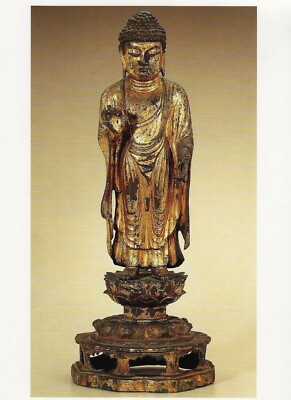 Postcard Standing Buddha Korea 700-800 Unified Silla Dyn Asian Art Musm SF NrMNT
