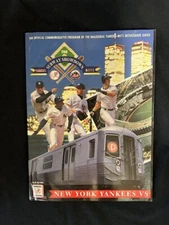 1997 Inaugural Subway Series NY Mets vs NY Yankees Vintage Program Scorecard