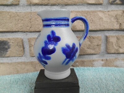 Uberreicht durch die Stadt Frankfurt am Main Salt Glazed Stoneware Small Pitcher
