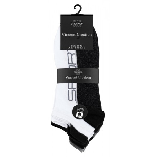 4 Paar Herren Sport Sneaker Socken - Picture 5 of 10