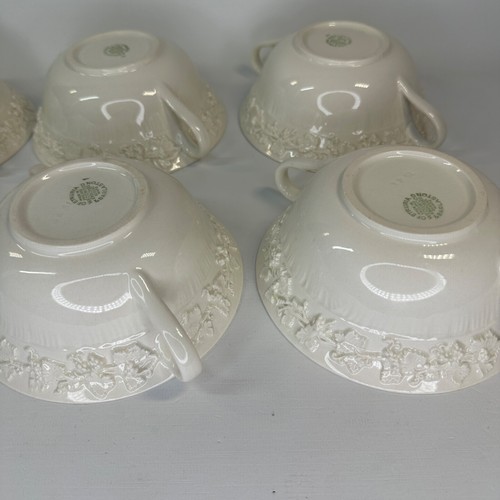 Tazón central de pedestal 1940 con asas de RAM y 6 cuencos para servir de Wedgwood, 7 piezas - Imagen 3 de 17