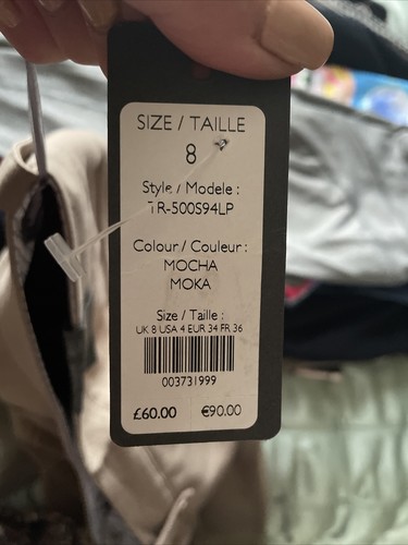 LAURA ASHLEY Mocha Beige Smart Tailored Slim Leg Ladies Trousers UK Size 8 NEW - Picture 9 of 11