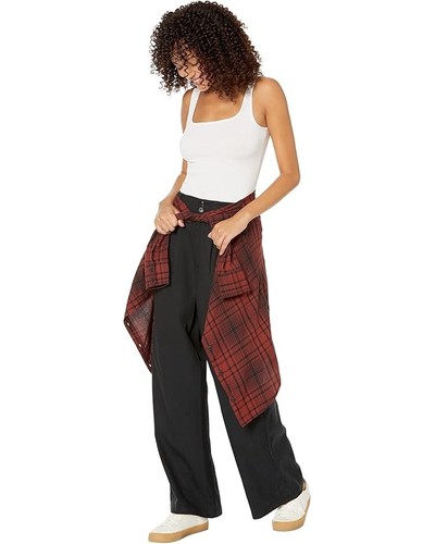 Madewell The Harlow Pants Women's 8 Black Linen Blend Pleated Wide Leg JDM1398 - Picture 8 of 8