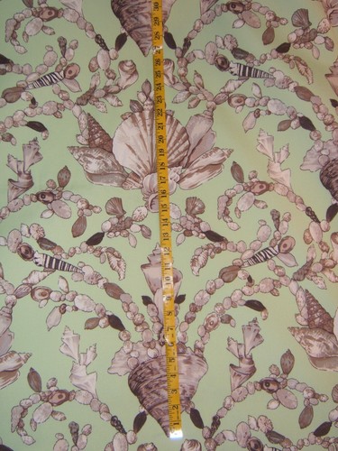 Scalamandre, Seashell Baroque, Vintage, By The Yard, Color Lime Multi - Picture 4 of 5