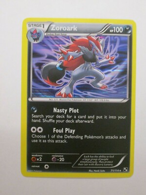 Pokemon Black & White Base Set Rare Holo Zoroark #71