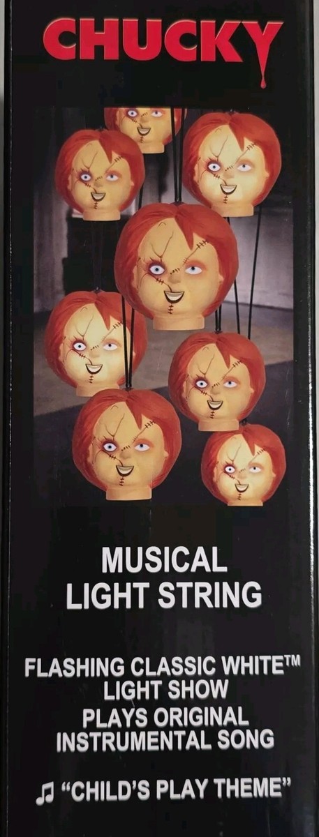 Child's Play CHUCKY Horror 8 Musical Light Heads 7' Long Halloween