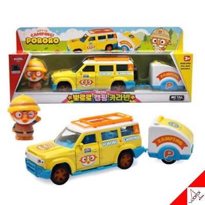 KAMI X Pororo Camping Caravan Metal Diecast Pull Back Mini Car 2023