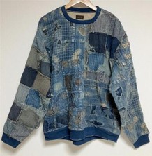 KAPITAL BORO IDG 2TONE BIG sweatshirt indigo brand new 1