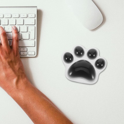 Coussinet De Poignet Griffe Chat Reste Du Pour Le Clavier Informatique - Photo 7/12