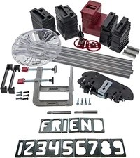 Complete Sign Making Router Jig Template Kit with Templates, Bits and Bushings