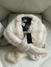 Ladies Stunning ted baker faux fur collar snood Scarf New Gift