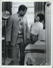 Press Photo Actors Esther Anderson, Sidney Poiter in "A Warm December"