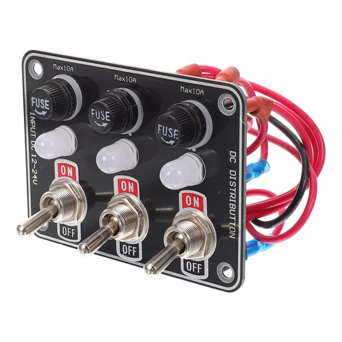 DIY Rocker Switch Panel Marine Boat Toggle Switch Panel for Camper Bus