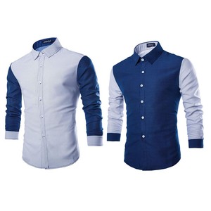 Stylish-Slim-Fit-Casual-Shirts-Men-039-s-Long-Sleeve-Luxury-Formal-Dress-Shirts-Tops