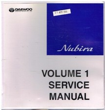 DAEWOO NUBIRA Mk1F (J150) 1.5 1.6 1.8 2.0 ORIG. 2002 FACTORY MANUAL (4x VOL SET)