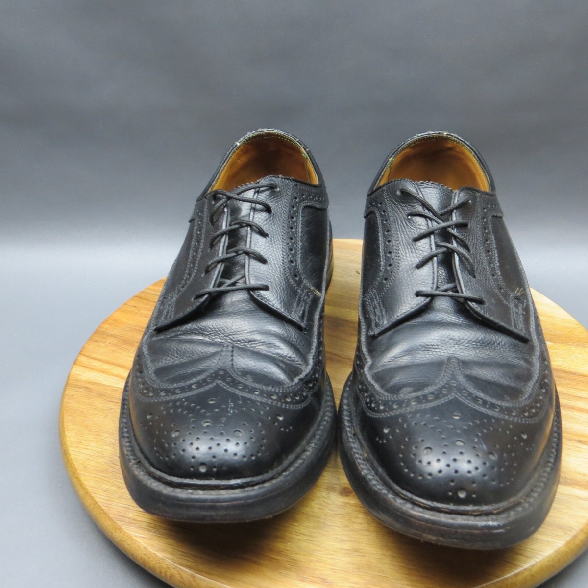 VTG Florsheim Imperial Kenmoor Longwing Mens 8.5 Black 5 Nail V