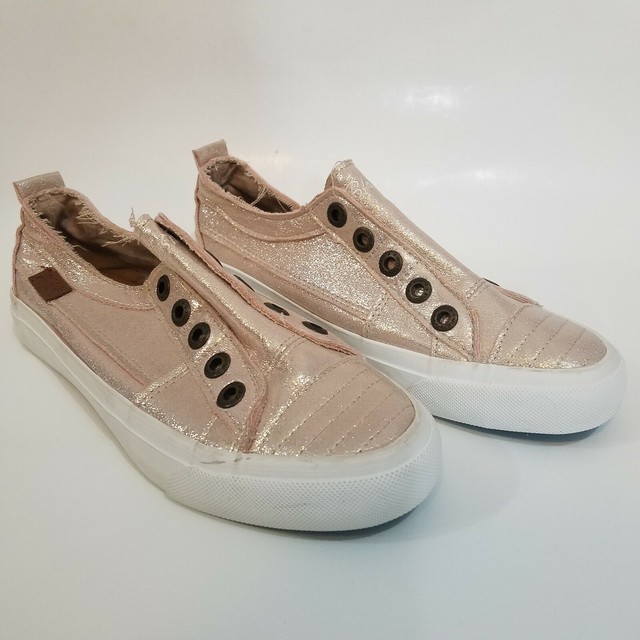 Blowfish Womens 6 Shiny Peach Play Slip on Sneaker Tennis Shoes | eBay
