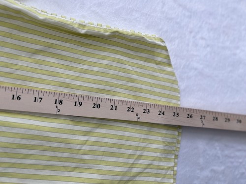 Barneys New York Made In Italy Strecht Blouse, Size L, Striped lemon, 2F234 - Picture 9 of 10