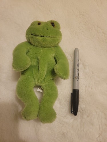 Dakin Lou Rankin Friends Herbert Frog Plush Green Beanbag Item #24602 - Picture 8 of 8