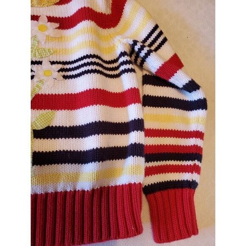 Talbots Kids Girls 5 Flower Sweater CB2/221 - Picture 3 of 5