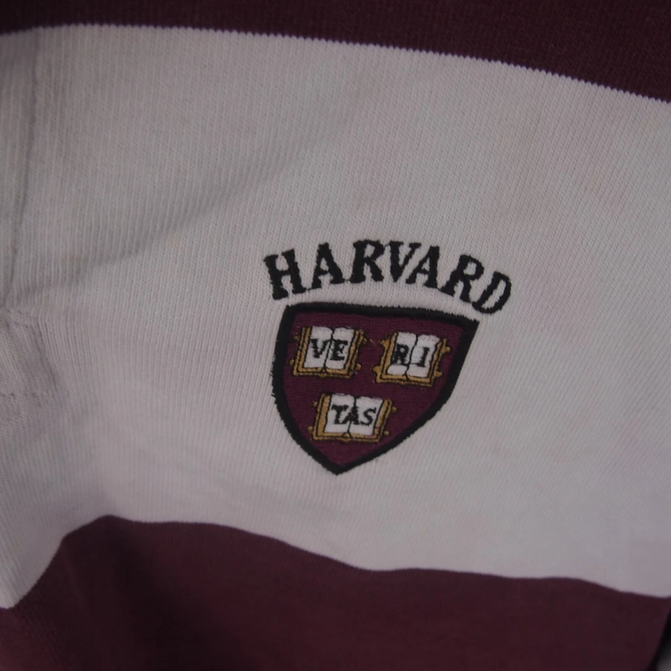 Barbarian Rugby Gear Harvard Crimson men's XL hooded rugby top made in Canada - image 3 of 4
