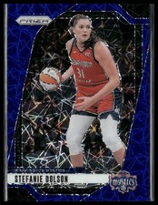 2024 Panini Prizm WNBA #34 Stefanie Dolson Blue Velocity Prizms