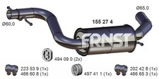 ERNST Mittelschalldämpfer 155274 für A3 8P1 AUDI 1K1 GOLF VW 8PA 5 GTI Sportback