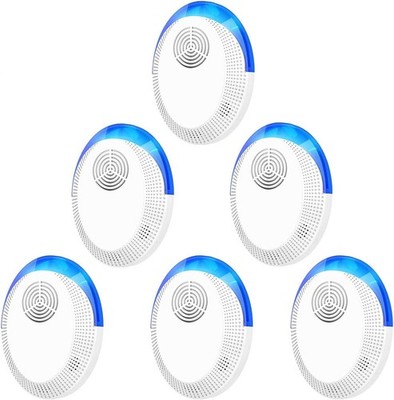 6 Pack Ultrasonic Pest Repeller Electronic Indoor Pest Repellent for Insects