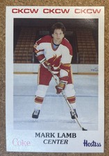 1984-85 Mark Lamb #6 Moncton Golden Flames Team Issue