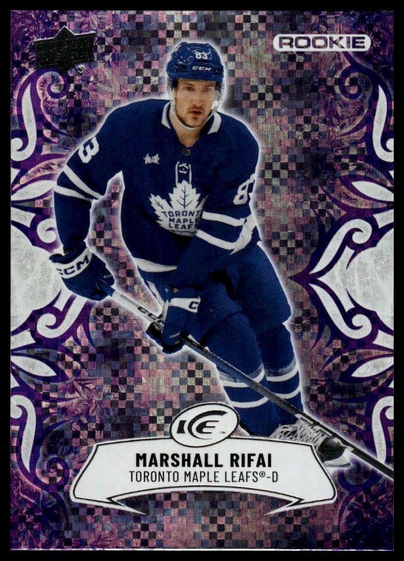 2024-25 Upper Deck Ice #136 Marshall Rifai Purple RC