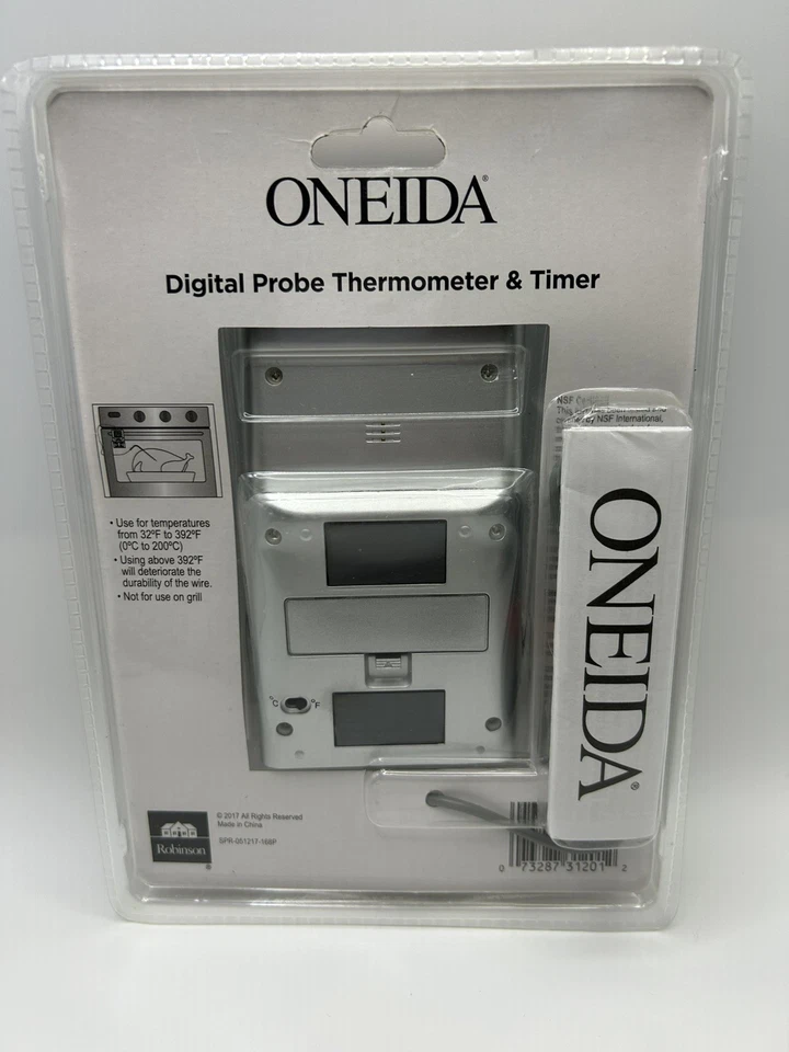 ¡NUEVO! Termómetro y temporizador de cocina con sonda digital Oneida *Garantía de por vida Foto 2 de 2