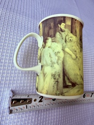 Ashdene Of Australia Bone China Mug Cup Sheep Shearing Scene Wool Rare