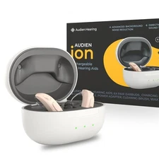 Audien ION Wireless Rechargeable OTC Hearing Aid, Premium Comfort Design 