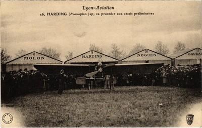 PC AVIATION PILOT HARDING MONOPLAN JAP LYON (a67520)