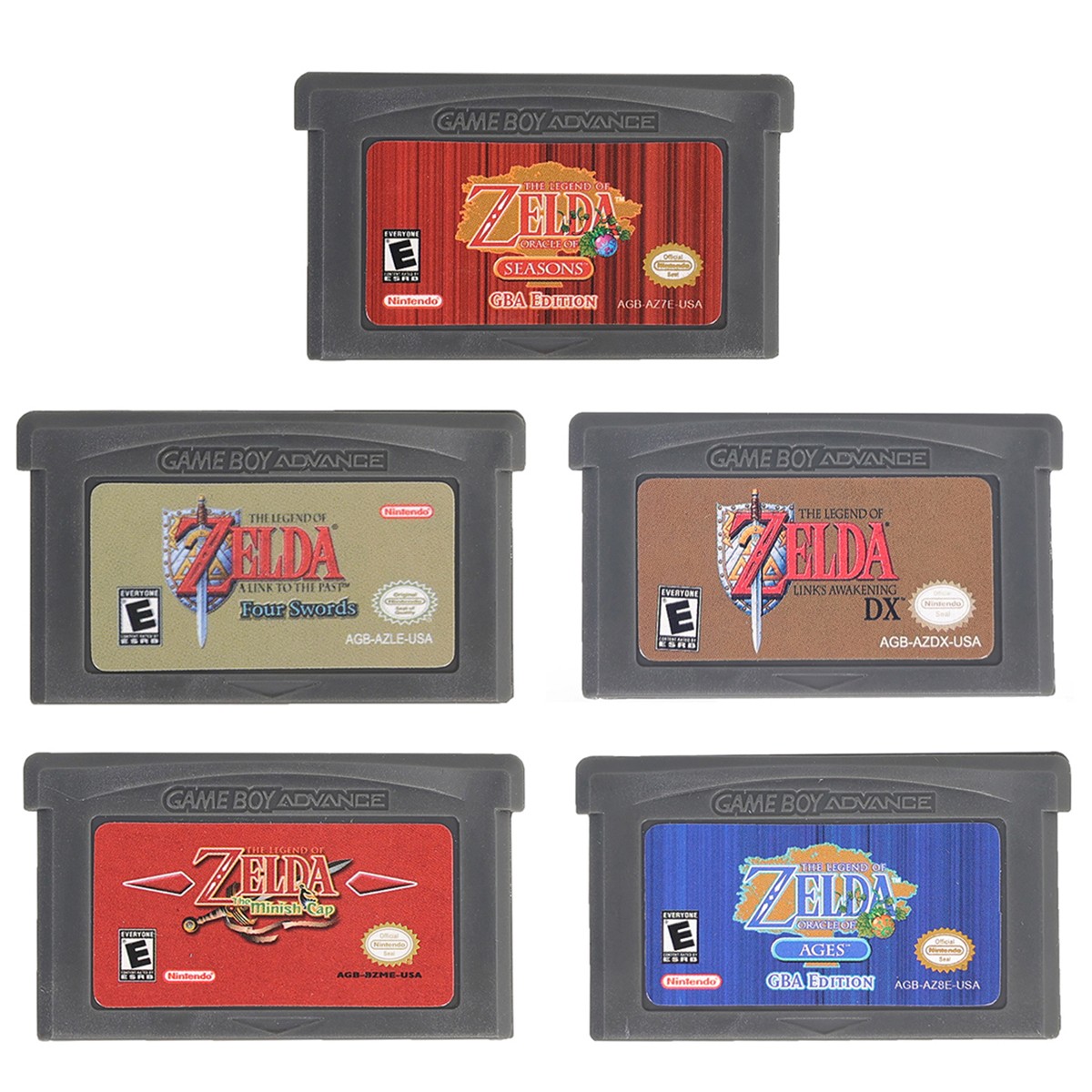 Zelda The Minish Cap/Link's Awakening DX/Four Swords/Oracle of Ages/Seasons USA