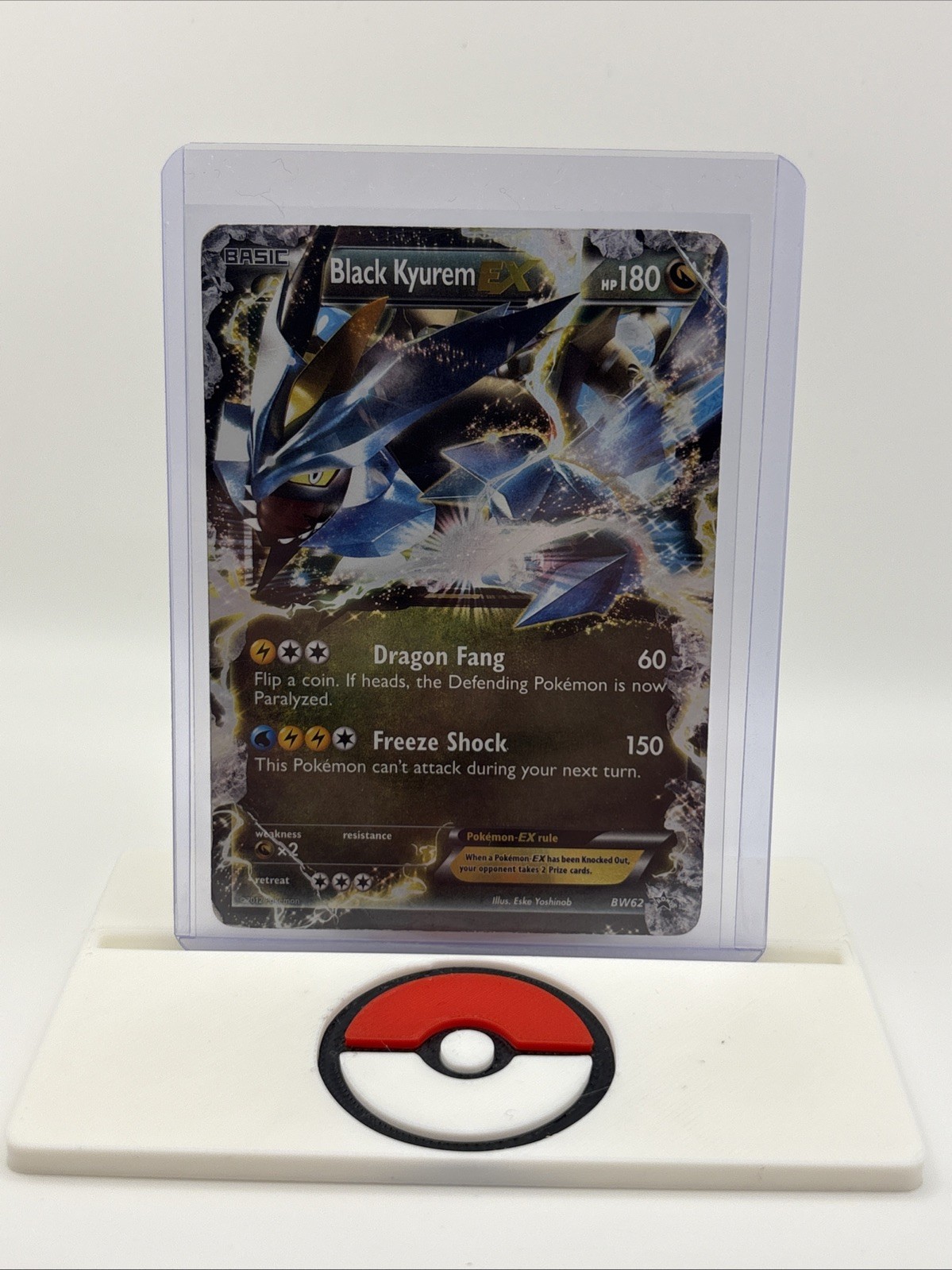 Black Kyurem EX BW62 Black & White Holo