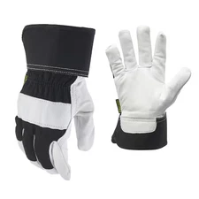 Goatskin Leather Palm Large Glove | Grip Firm Durable Resistant Abrasion Men's