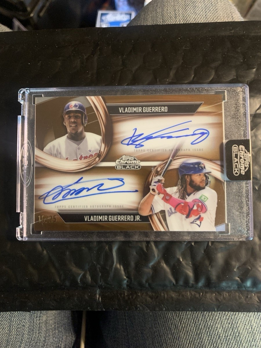 その他 Vladimir Guerrero Jr. topps auto /25 RC 2025 Topps Chrome Black - Pitch Black Dual Auto Vlad