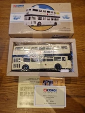 Corgi 1/50 Scale 97828 - Daimler Fleetline Bus Rochdale Corporation - Off White