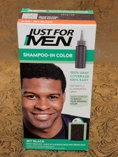 Just For Men Shampoo-In Hair Color - Jet Black H60 - Keratin & Olive Oil ✶