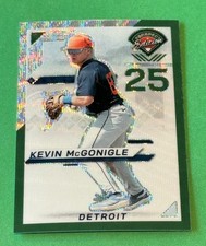 Kevin McGonigle 2025 Panini Prospect Edition Holo Prospect Green Wave #/75