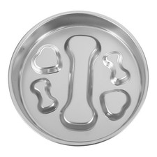 Stainless Steel Slow Food Dog Bowl Dish for Fast Eaters Bowls Feeders