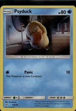 Carta Pokemon Psyduck Holo comune detective Pikachu 7/18 Water Holo