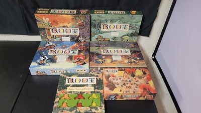 Root Board Game Base + Marauder Expansion + Riverfolk + Underworld + landmark