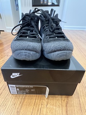 Nike Air Foamposite Pro Men's Wool Fleece Sneakers Size 8-2017 Model 624041-007