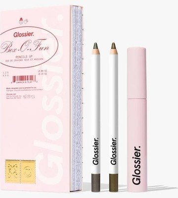 GLOSSIER Box-O-Fun Pencils Up Kit/Set Lash Slick + No. 1 Eyeliner Etch & Nouveau