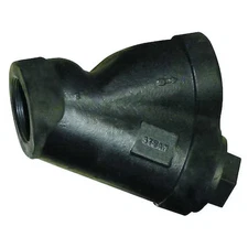 Y Strainer,  3/4" Pipe,  Fnpt X Fnpt,  Cast Iron,  Stainless Steel, Ptfe,