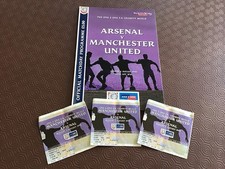 1999 Charity Shield Match Day Program + 3x Match Tickets